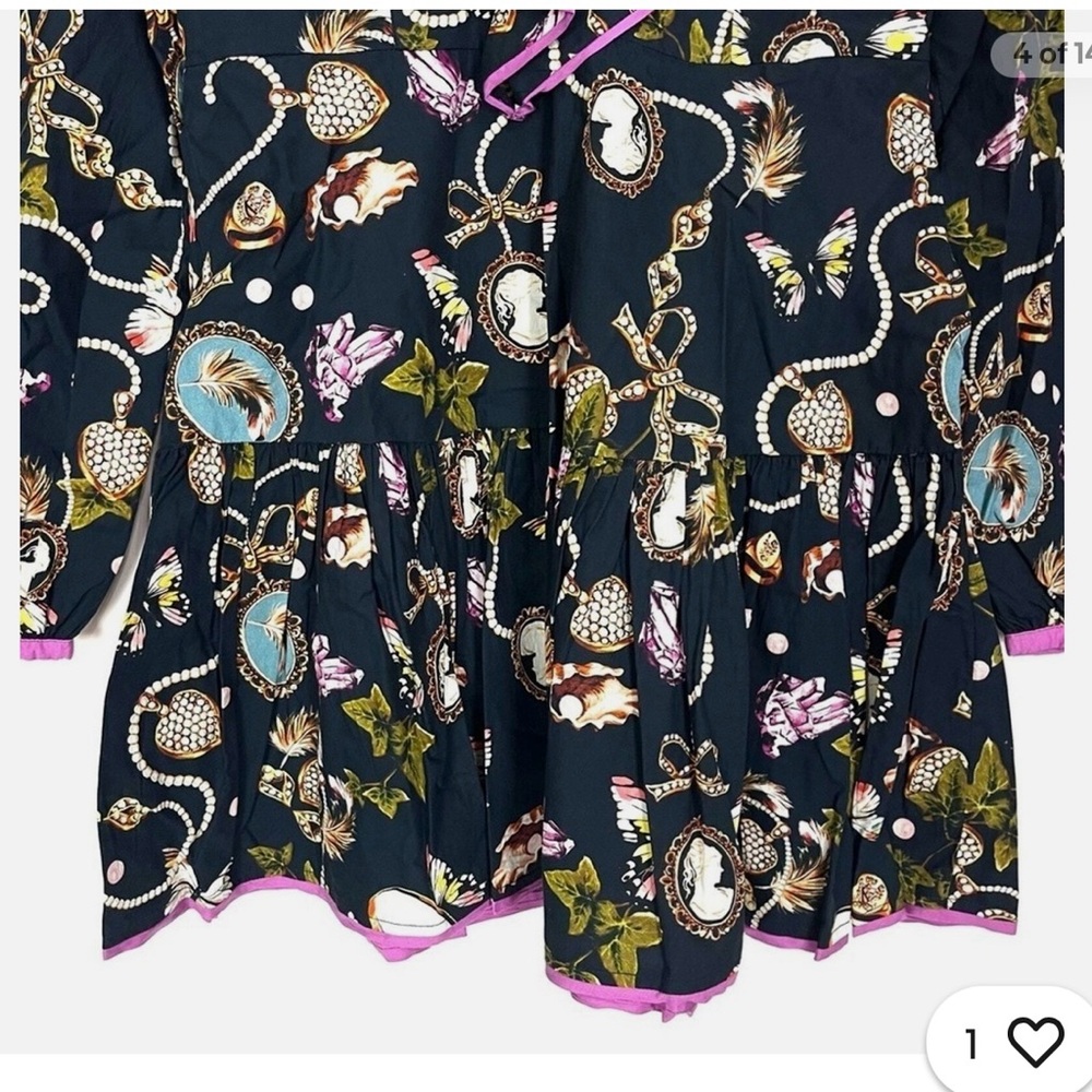 Anthropologie Patterned Mini Dress - Picture 2 of 6